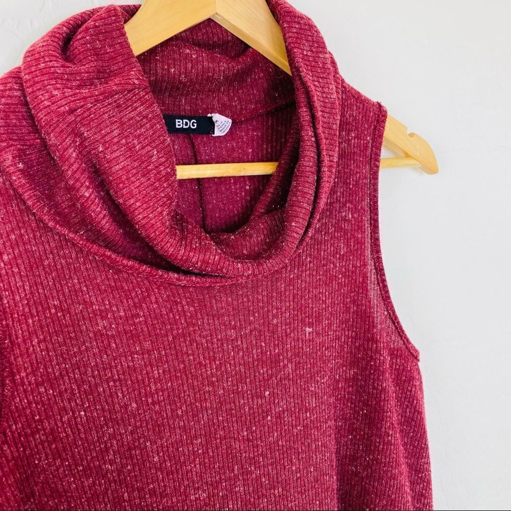 Urban Outfitters BDG cowl neck swing dress burgundy size medium - Picture 4 of 8